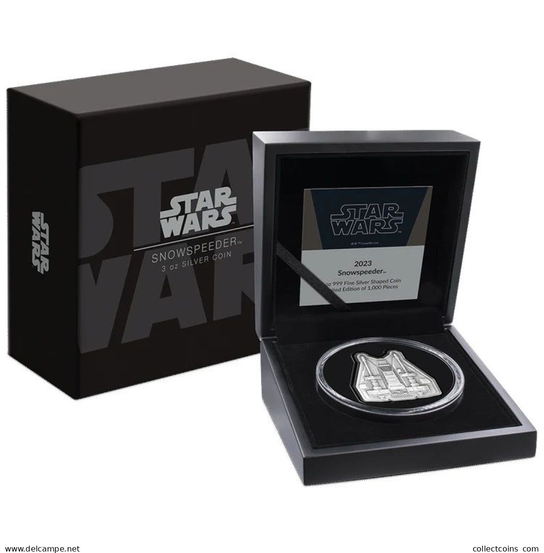 Niue 10 Dollars 2023 Star Wars Ships - Snowspeeder 3 Oz Silver Coin Zilveren Munt Silber Proof Pp - Autres – Océanie