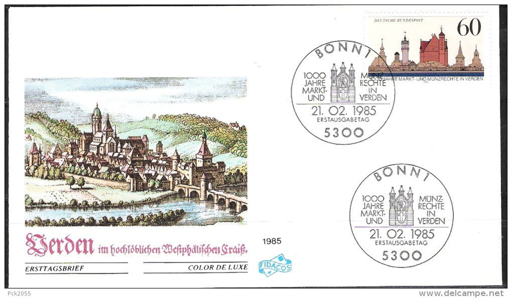 BRD FDC 1985 Nr.1240  1000 Jahre Markt Und Münzrechte In Verden ( D1663 ) - 1981-1990