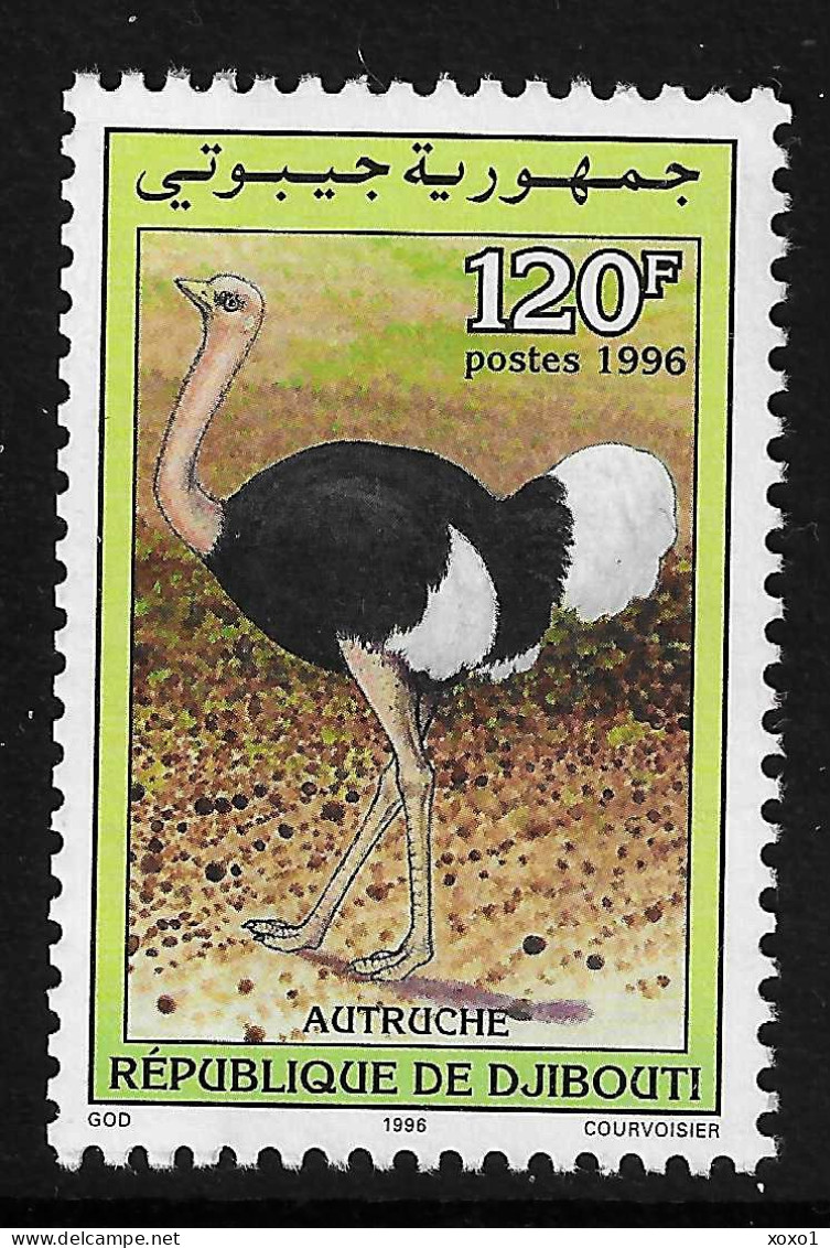 Djibouti 1996 MiNr. 621 Dschibuti Birds The Common Ostrich (Struthio Camelus) 1v MNH ** 800.00 € - Struzzi