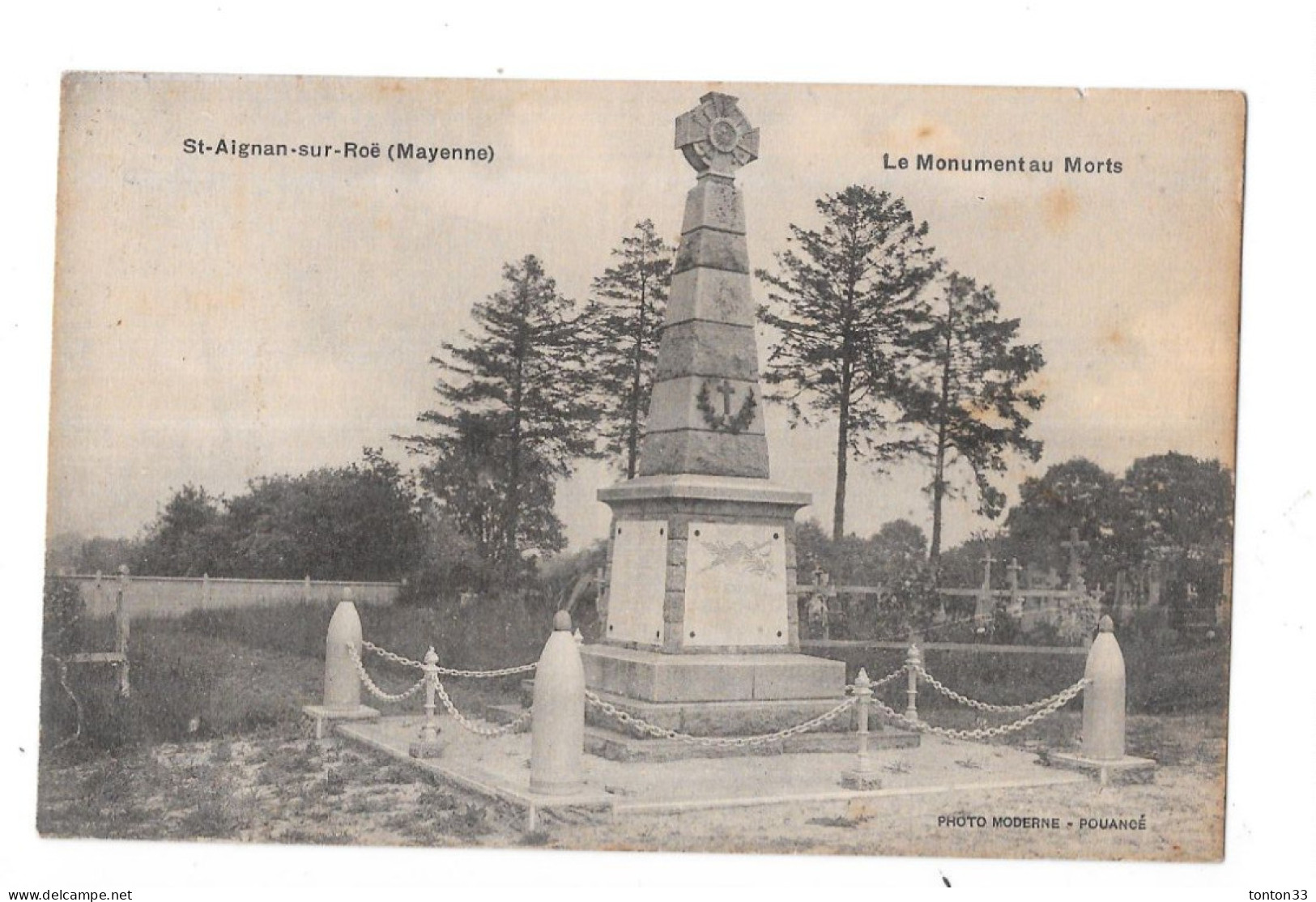 SAINT AIGNAN SUR ROE - 53 - Le Monument Au Morts - GEO 2 - - Saint Aignan Sur Rö