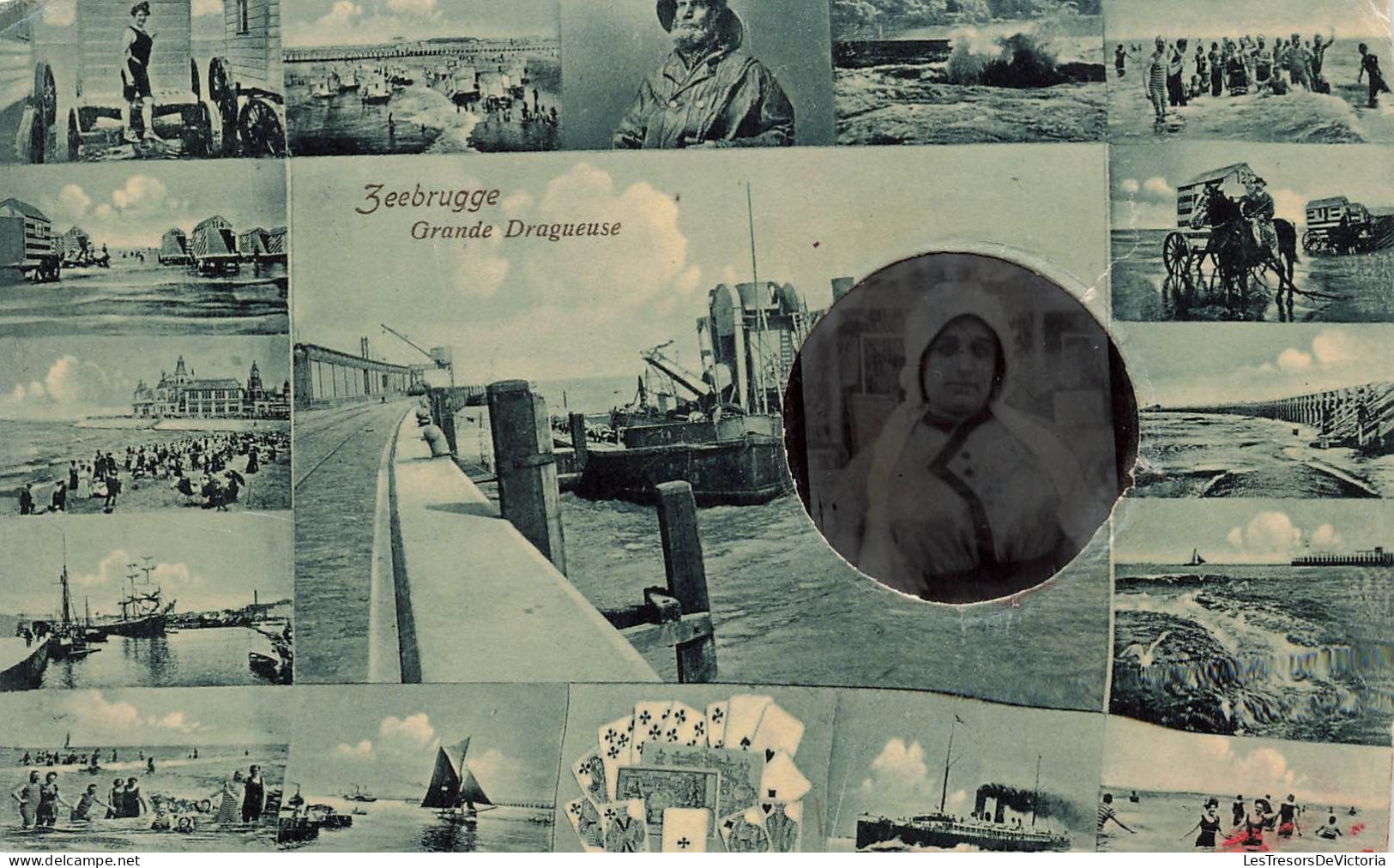 BELGIQUE - Zeebrugge - Multivues - Carte Postale Ancienne - Zeebrugge