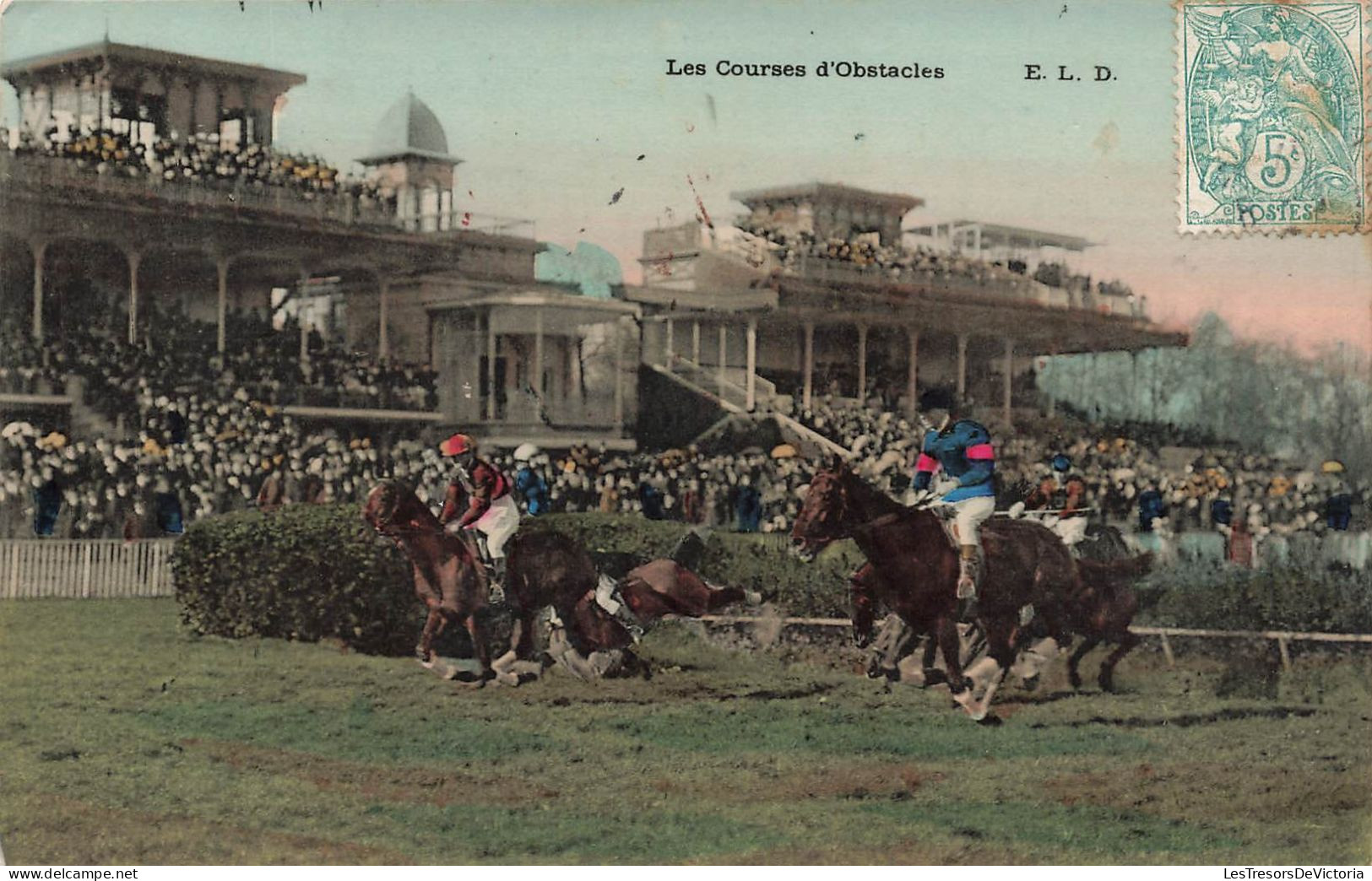 JEUX - Les Courses D'obstacles - Animé - Carte Postale Ancienne - Autres & Non Classés