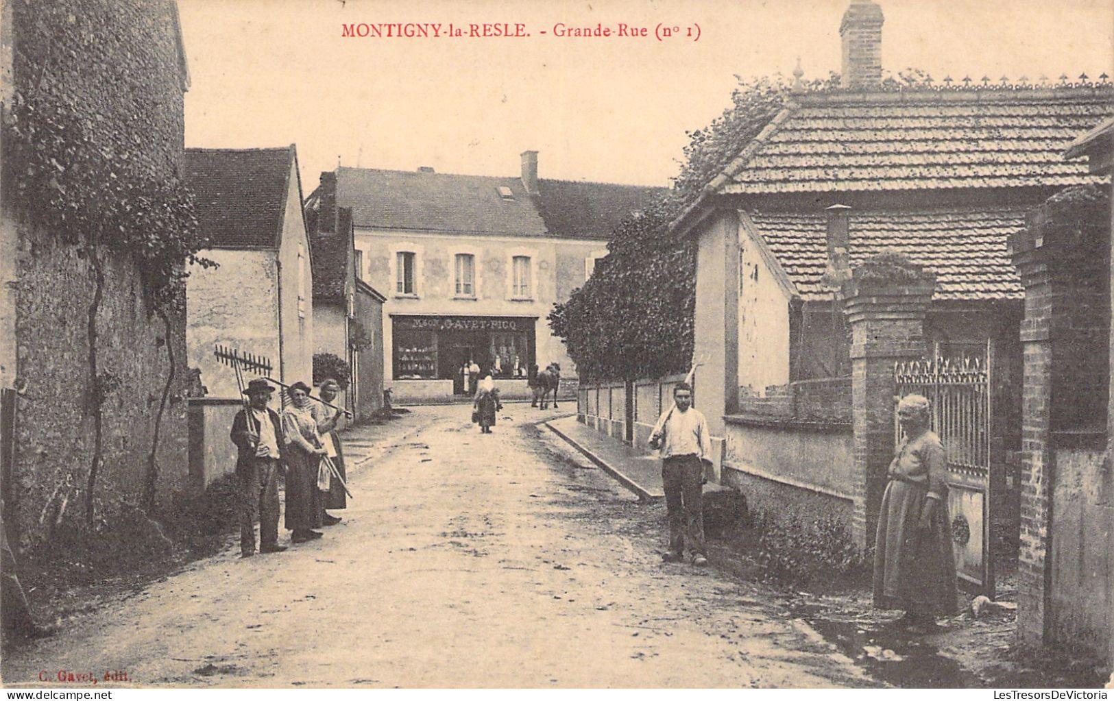 FRANCE - Montigny La Resle - Grande Rue - Carte Postale Ancienne - Sonstige & Ohne Zuordnung