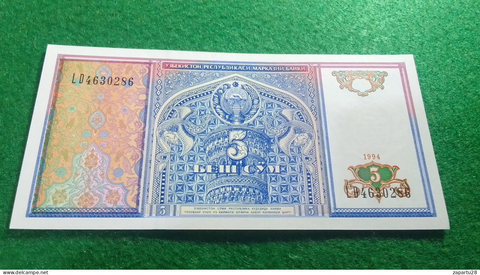 ÖZBEKİSTAN--   5    SOM        UNC - Oezbekistan