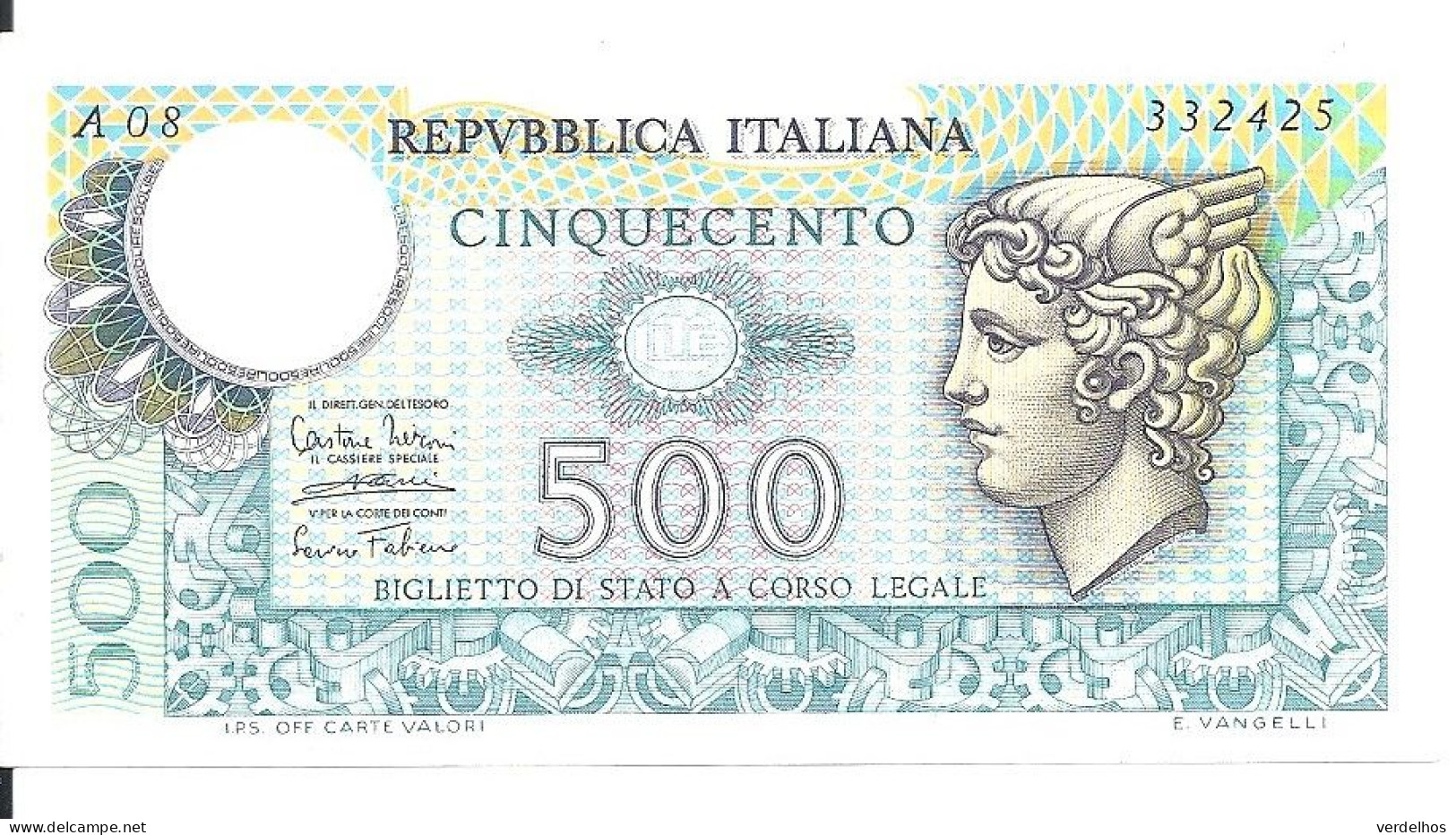 ITALIE 500 LIRE 1974 UNC P 94 - 500 Lire