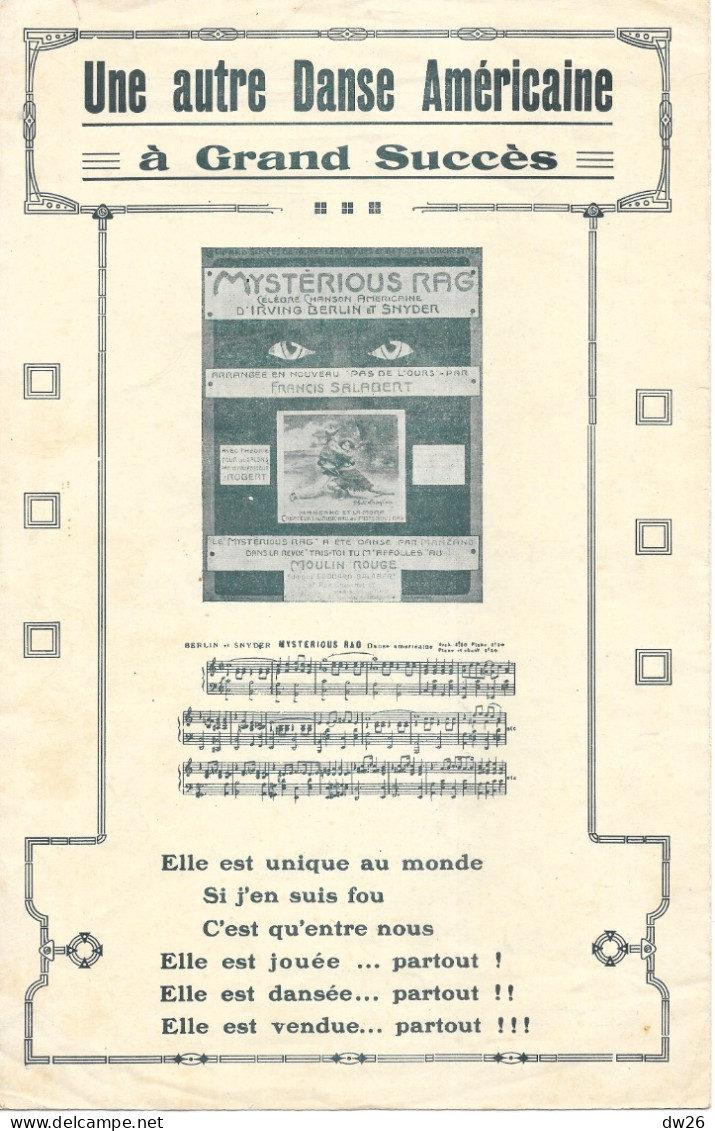 Partition: Je Connais Une Blonde, Chansonnette Créée Par Fragson, Paroles De Wilson Fysher Et Christiné - Partitions Musicales Anciennes