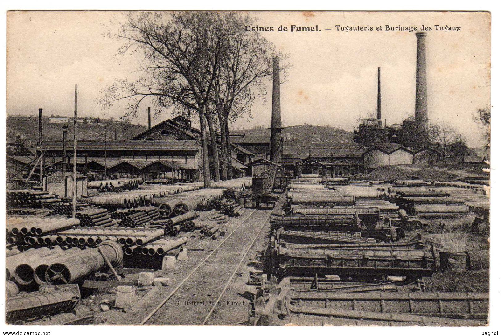 47 : Usines De Fumel :   Tuyauterie Et Burinage Des Tuyaux - Fumel