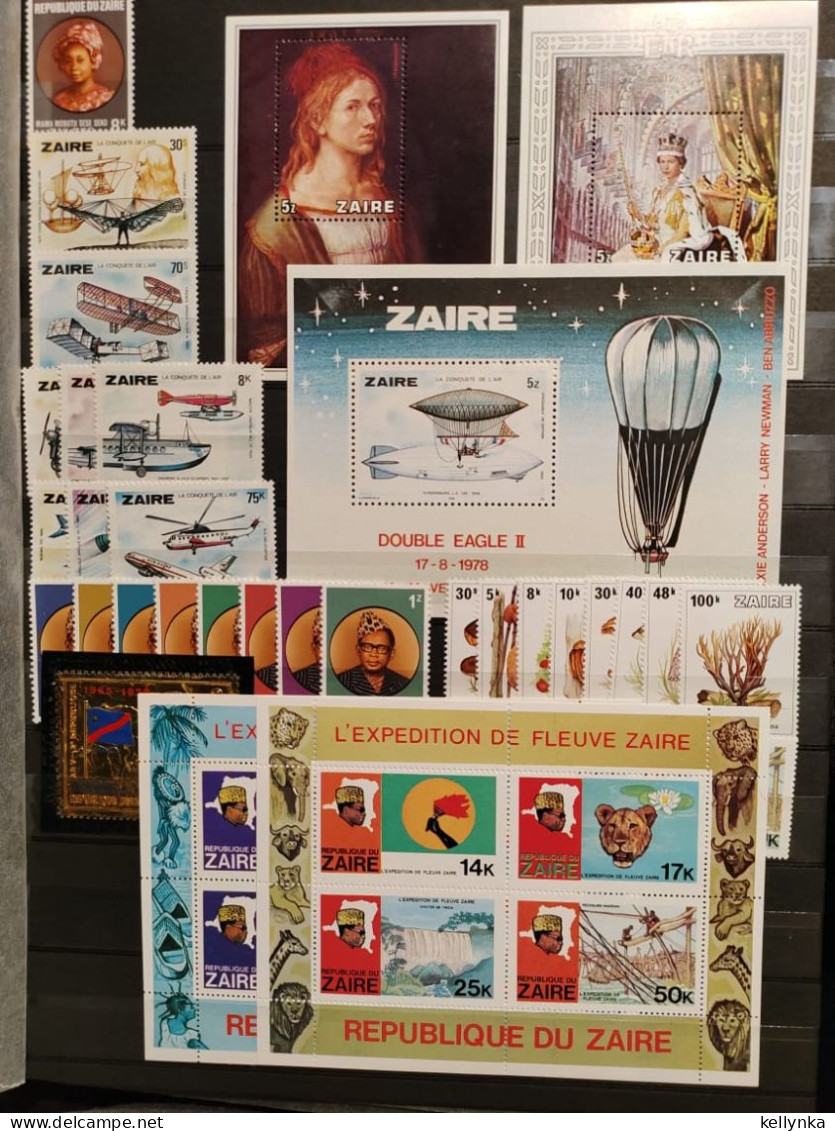 Zaire - 1971 à 1980 (800 à 1085) Complet - MNH - Collections