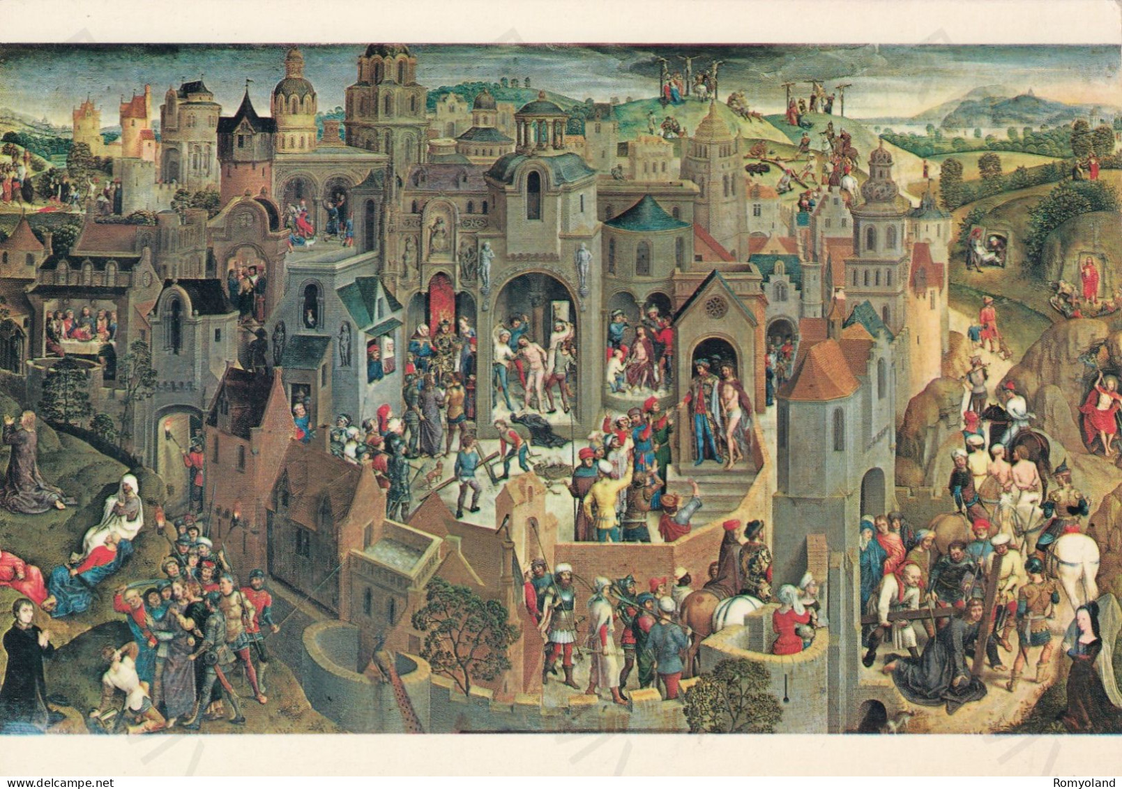 CARTOLINA  TORINO,PIEMONTE-GALLERIA SABAUDA-AN MEMLING (SCUOLA FLAMMINGA,1430-1494-LA PASSIONE DI CRISTO-NON VIAGGIATA - Exhibitions