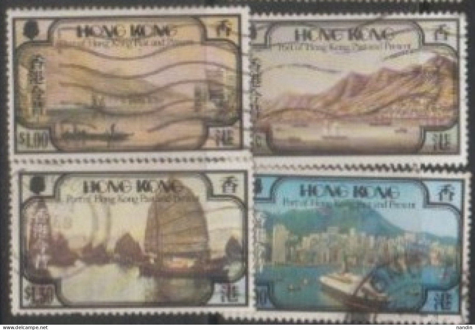 1982 HONGKONG USED STAMPS On  Hong Kong Port, Past And Present - Usados