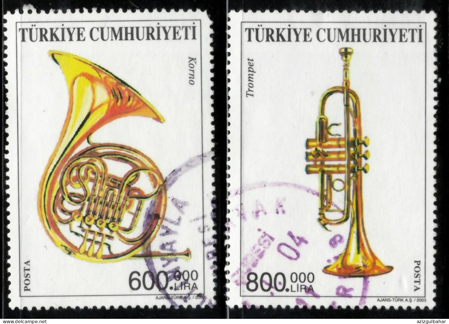 TURKEY 2002 -  USED - MUSICAL INSTRUMENTS - Gebruikt