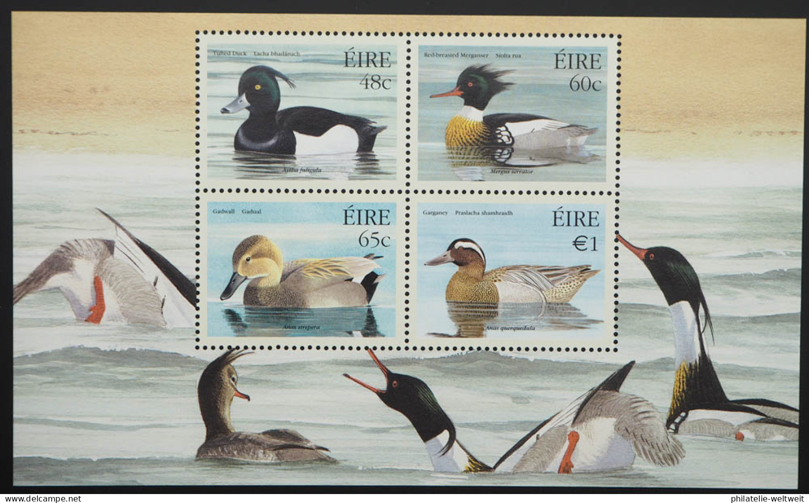 2004 Irland; Block Einheimische Enten, Postfrisch/MNH, Bl. 52 - Other & Unclassified