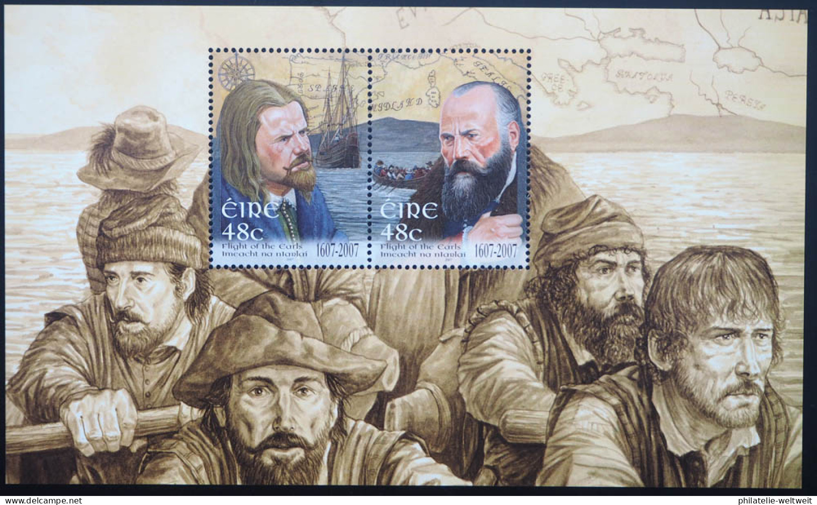 2007 Irland; Block Flucht Des Grafen, Postfrisch/MNH, Bl. 64 - Sonstige & Ohne Zuordnung