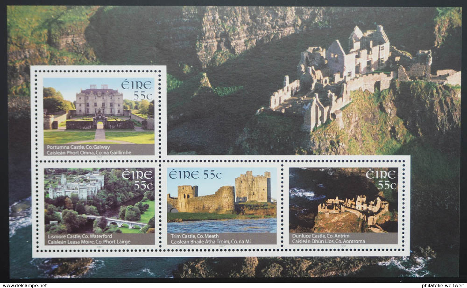 2007 Irland; Block Schlösser, Postfrisch/MNH, Bl. 65 - Otros & Sin Clasificación