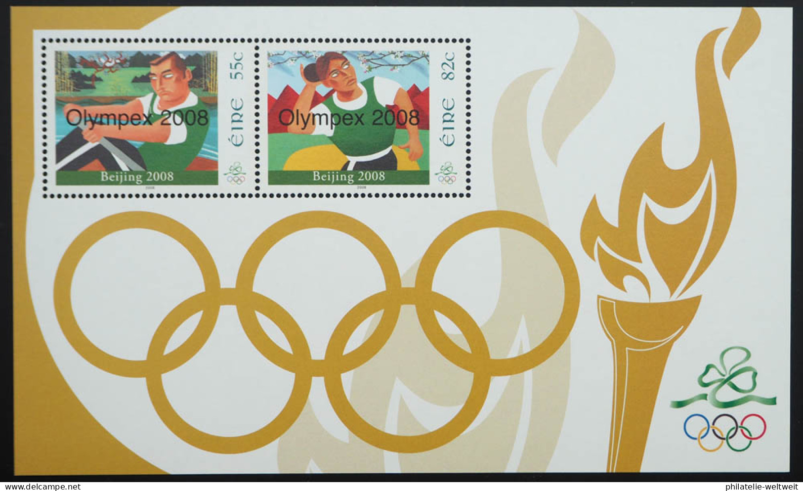 2008 Irland; Block Olympische Sommerspiele, Postfrisch/MNH, Bl. 73 - Other & Unclassified