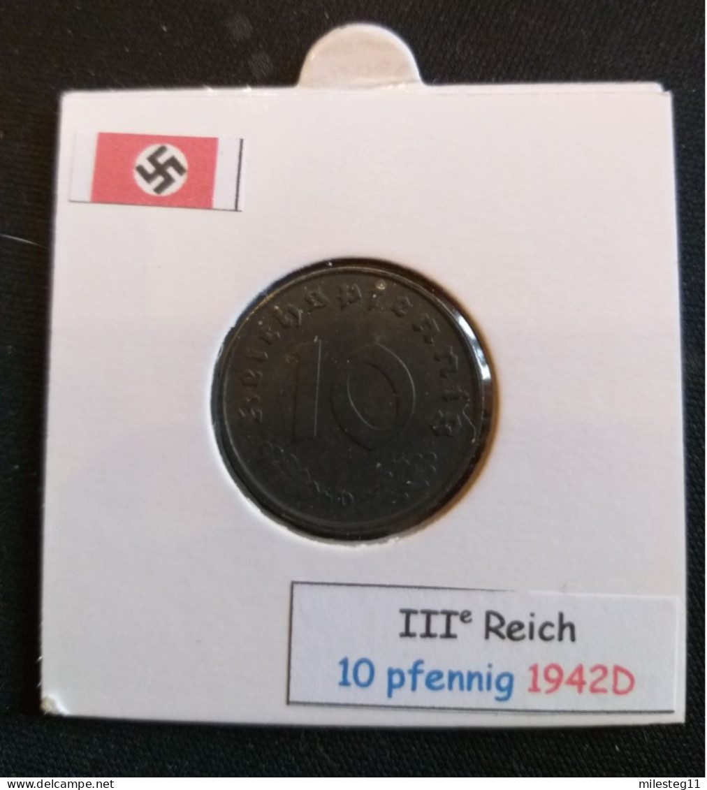 Pièce De 10 Reichspfennig De 1942D (Munich) - 10 Reichspfennig