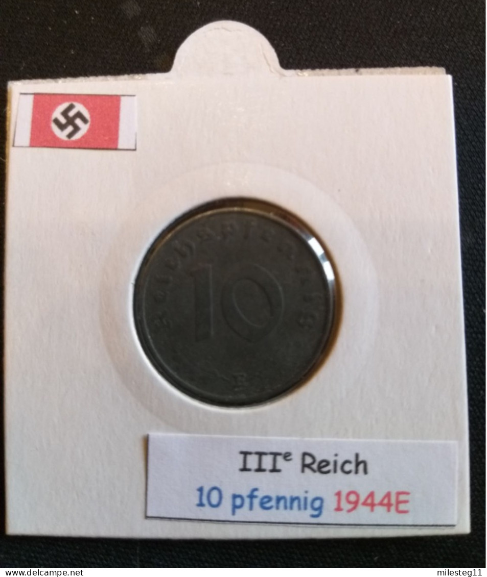 Pièce De 10 Reichspfennig De 1944E (Muldenhütten) - 10 Reichspfennig