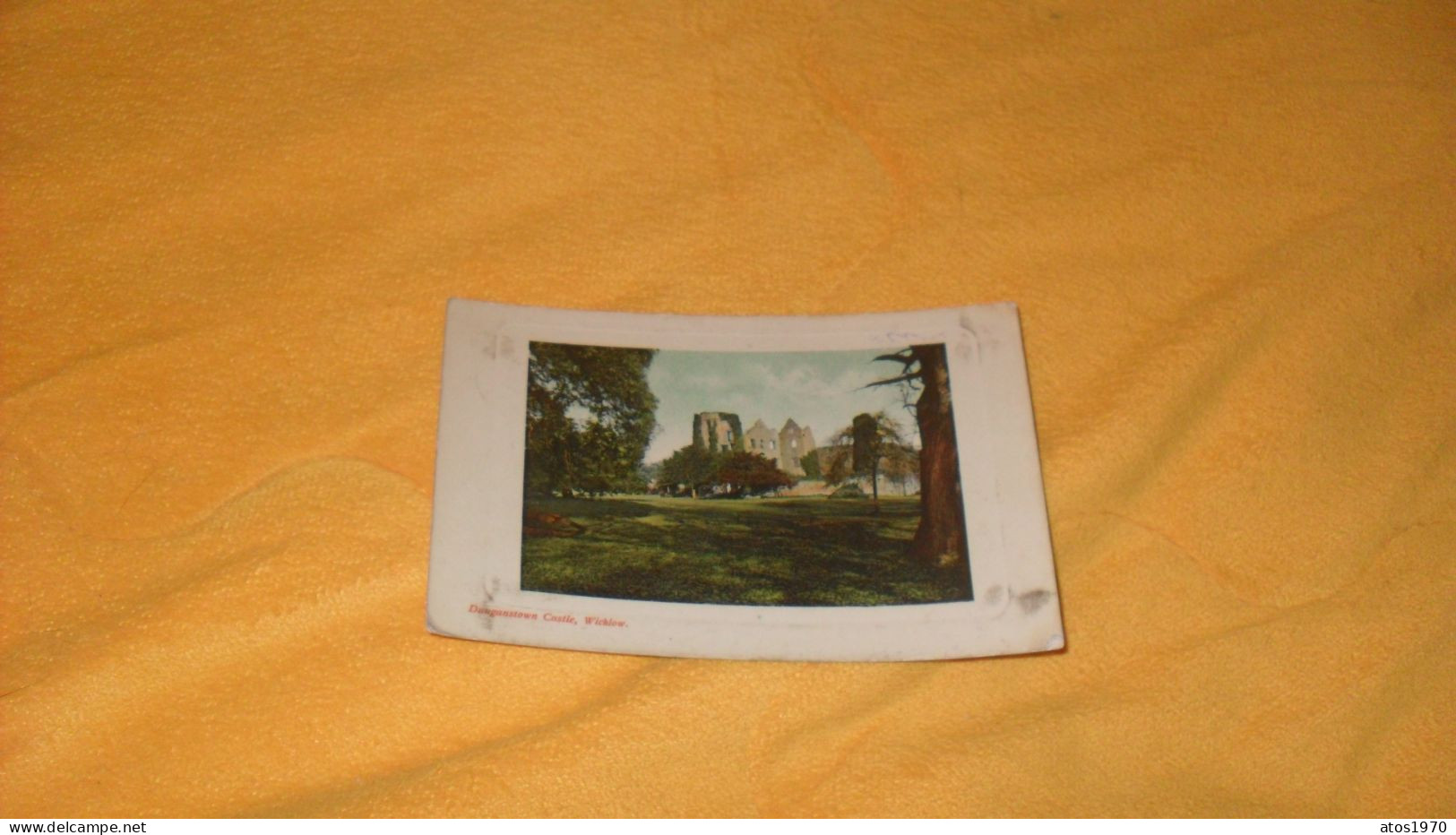 CARTE POSTALE ANCIENNE CIRCULE DE 1915../ WICKLOW.- DUNGANSTOWN CASTLE....CACHET + TIMBRE - Wicklow