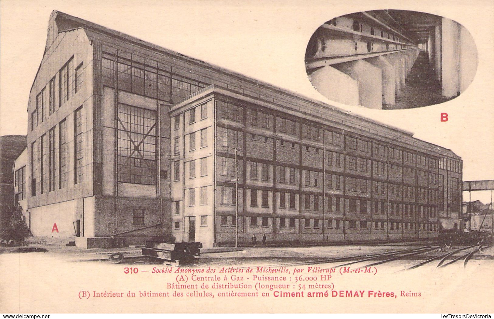 FRANCE - Acieries De Micheville - Par Villerupt - Ciment Armé Demay Frères - Industrie - Carte Postale Ancienne - Sonstige & Ohne Zuordnung