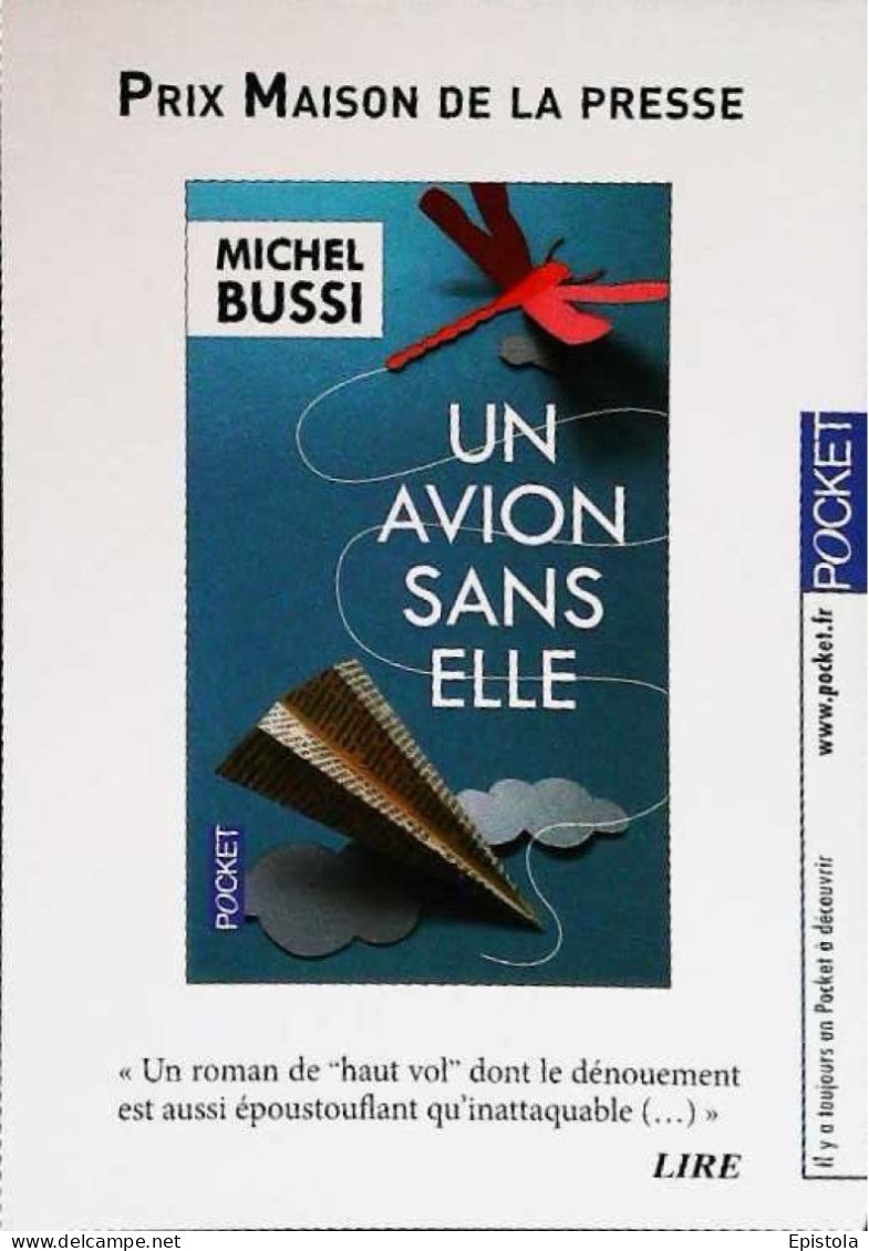 Publicité - ▻ Michel Bussi Un avion sans elle avion en papier