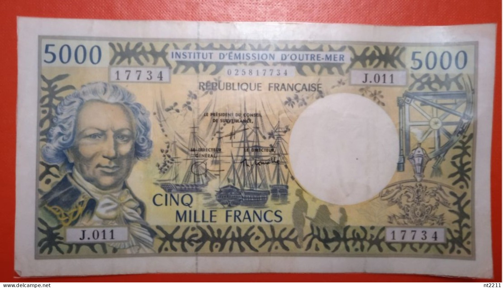 Banknote 5000 Franks French Pacific - Territoires Français Du Pacifique (1992-...)