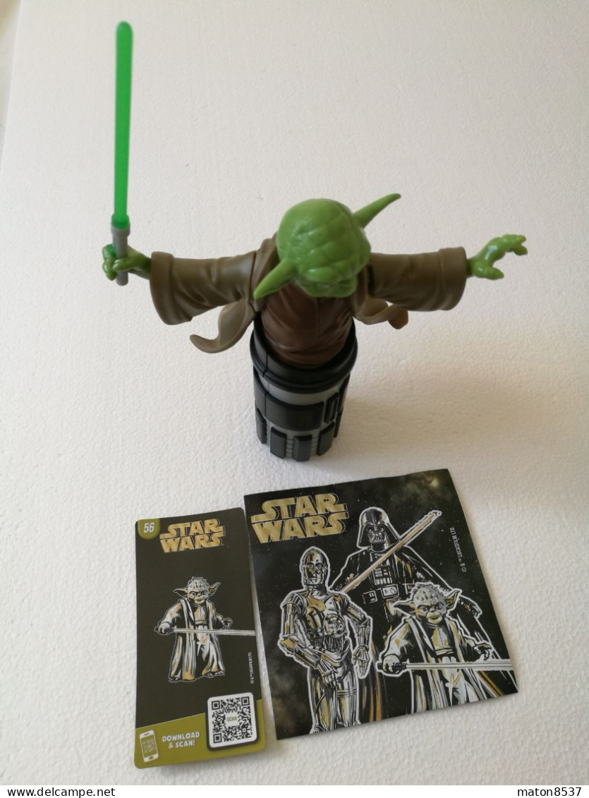 Kinder : MPG VU-E-05  Maxi-Ei -Inhalte 2021-22 - Star Wars - Yoda + Card + BPZ - Maxi (Kinder-)