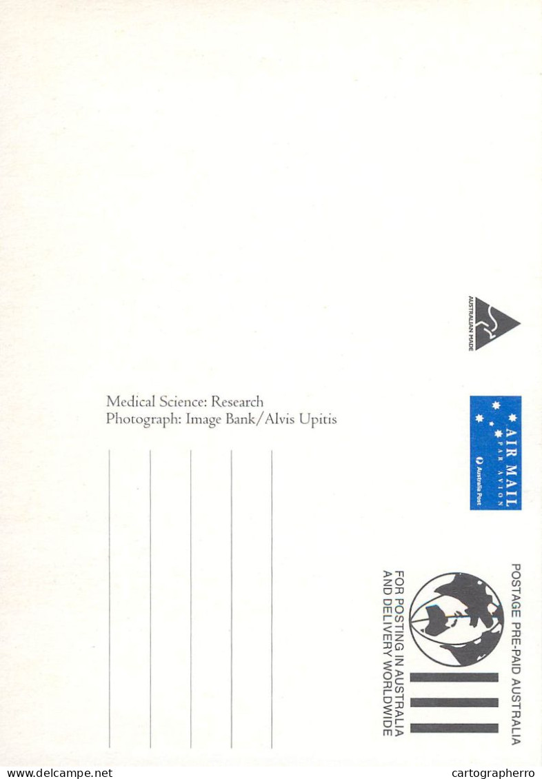 Australia Maxi Card Medical Science Research Image Bank Alvis Upitis 1995 - Autres & Non Classés