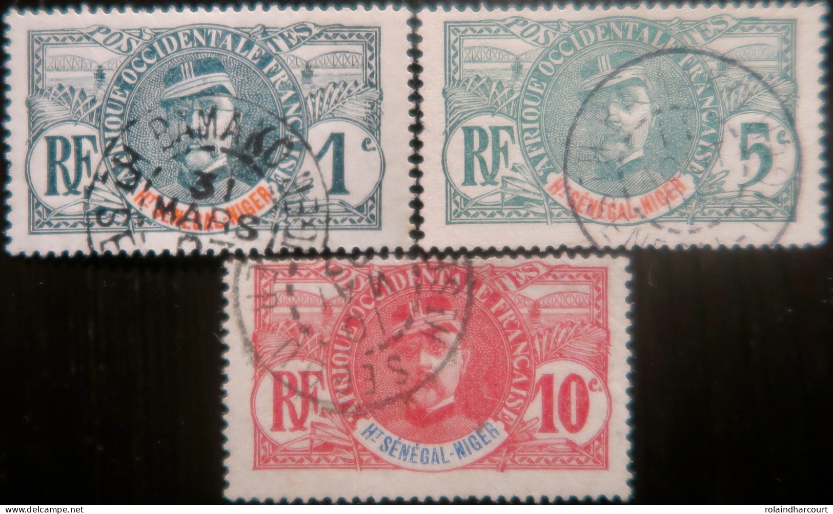 LP3972/145 - 1906 - COLONIES FRANÇAISES - HAUT SENEGAL-NIGER - N°1-4-5 Oblitérés - Oblitérés