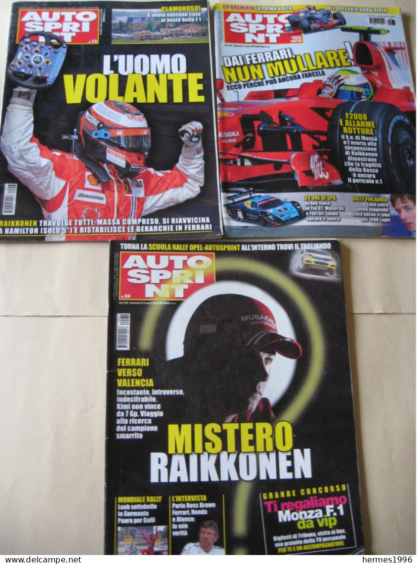 LOTTO  N. 10   RIVISTE  AUTOSPRINT   ANNO   2008  2009  2010 - Autosport - F1