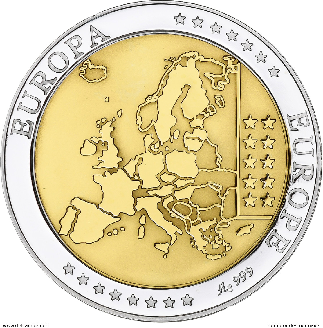 Belgique, Médaille, L'Europe, Politics, Society, War, FDC, Argent - Autres & Non Classés