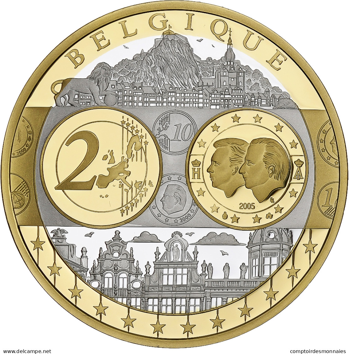 Belgique, Médaille, Euro, Europa, FDC, Argent - Altri & Non Classificati