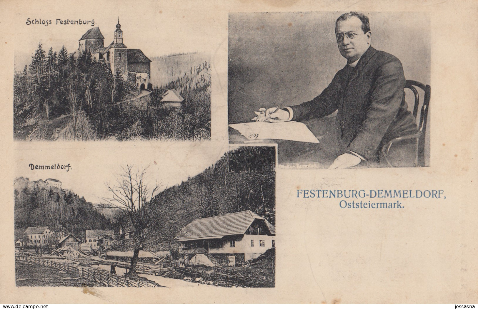 AK - Stmk - Festenburg- Demmeldorf - Mit Ortsansicht - 1912 - Fürstenfeld