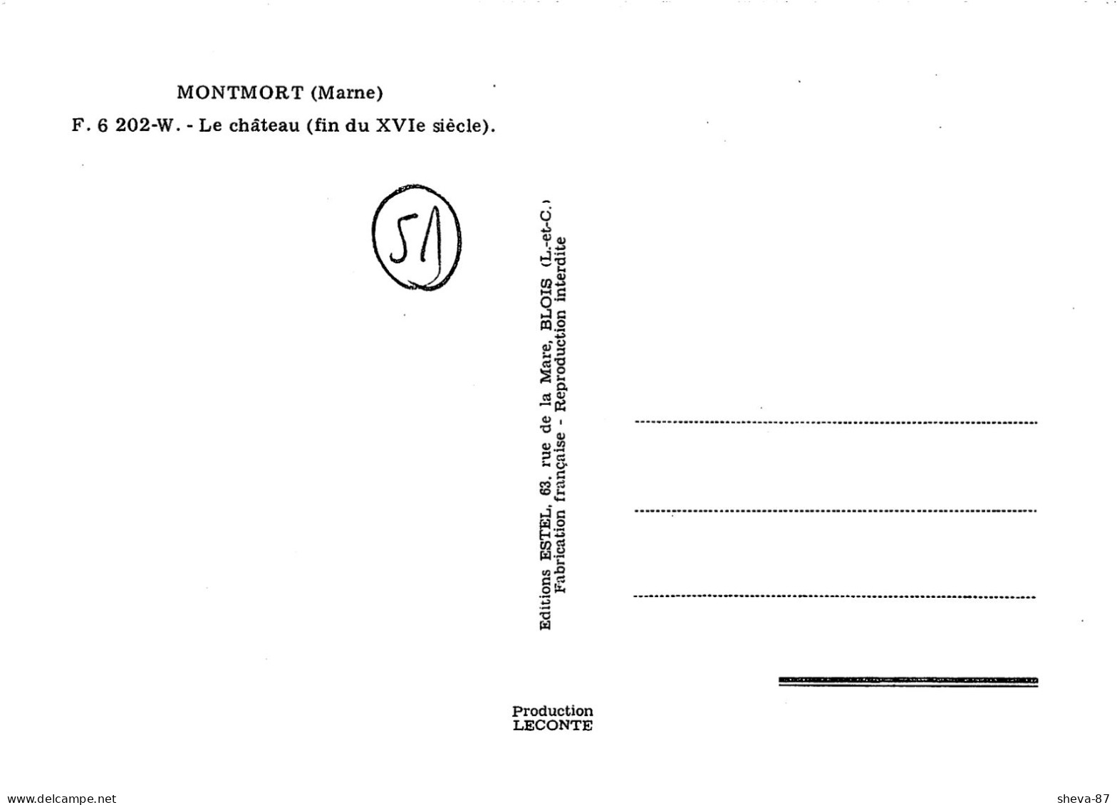 51 - Montmort - Le Château - Montmort Lucy