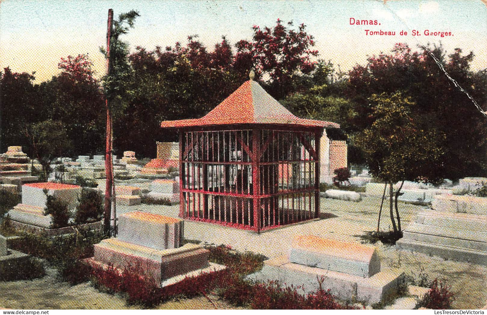 SYRIE - Damas - Vue Générale Du Tombeau De Saint Georges - Colorisé - Carte Postale Ancienne - Syrien