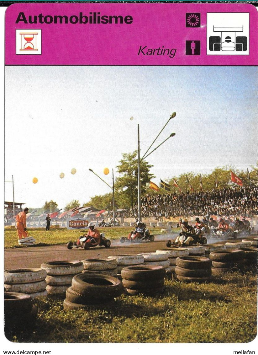 GF1973 - FICHE EDITION RENCONTRE - KARTING - Autres & Non Classés