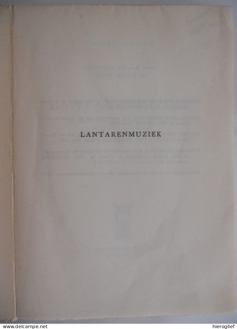 LANTARENMUZIEK Door Johan Daisne 1957 1ste Druk Pseudoniem Van Herman Thiery ° & + Gent Filmatiek Bioscoop Film Cinéma - Littérature