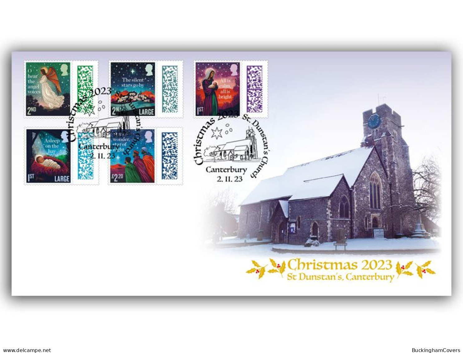 2023 Christmas FDC King Charles III First Christmas Stamps - 2021-... Decimal Issues