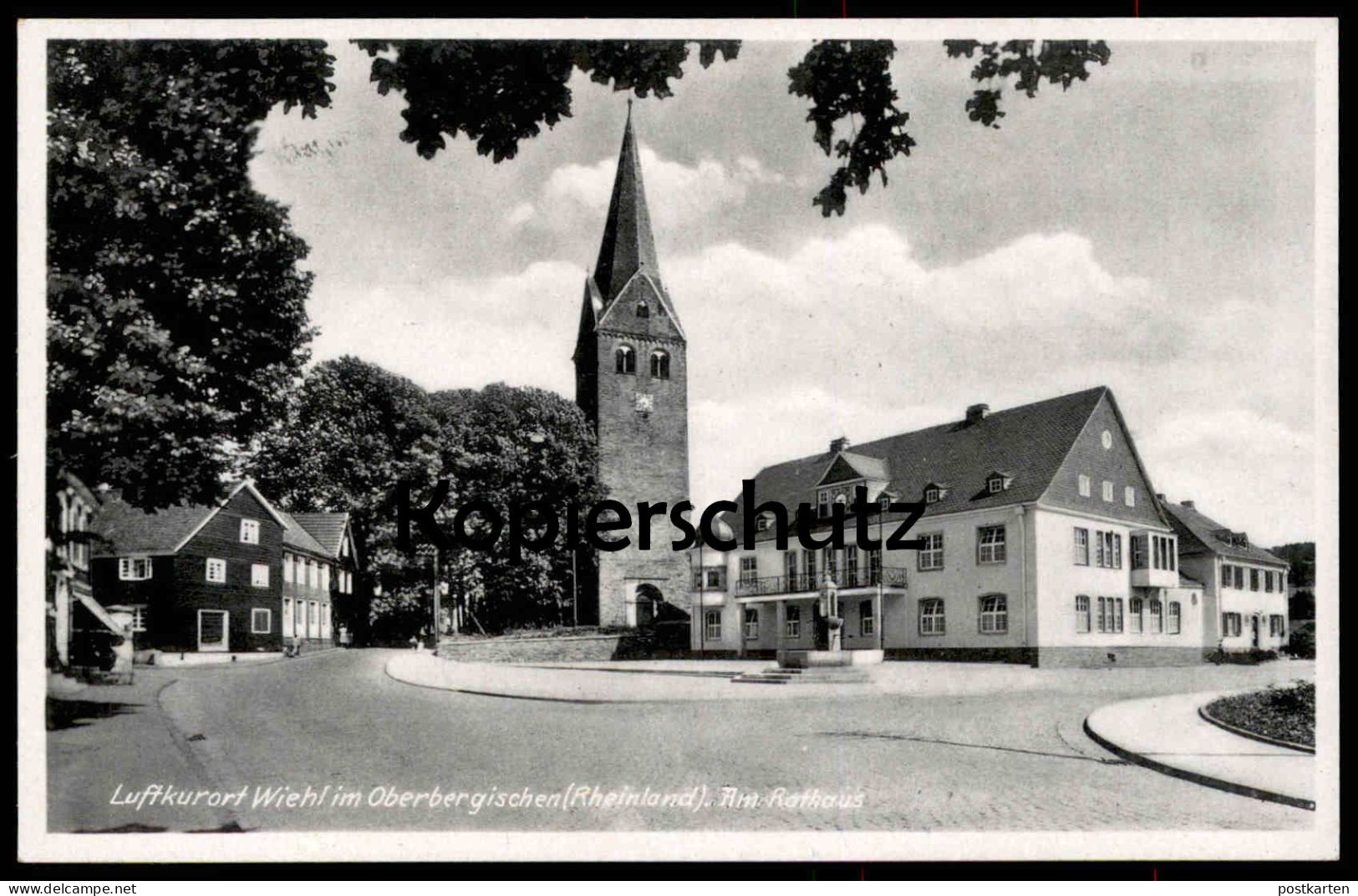 ALTE POSTKARTE LUFTKURORT WIEHL IM OBERBERGISCHEN RHEINLAND AM RATHAUS Ansichtskarte AK Postcard Cpa - Wiehl