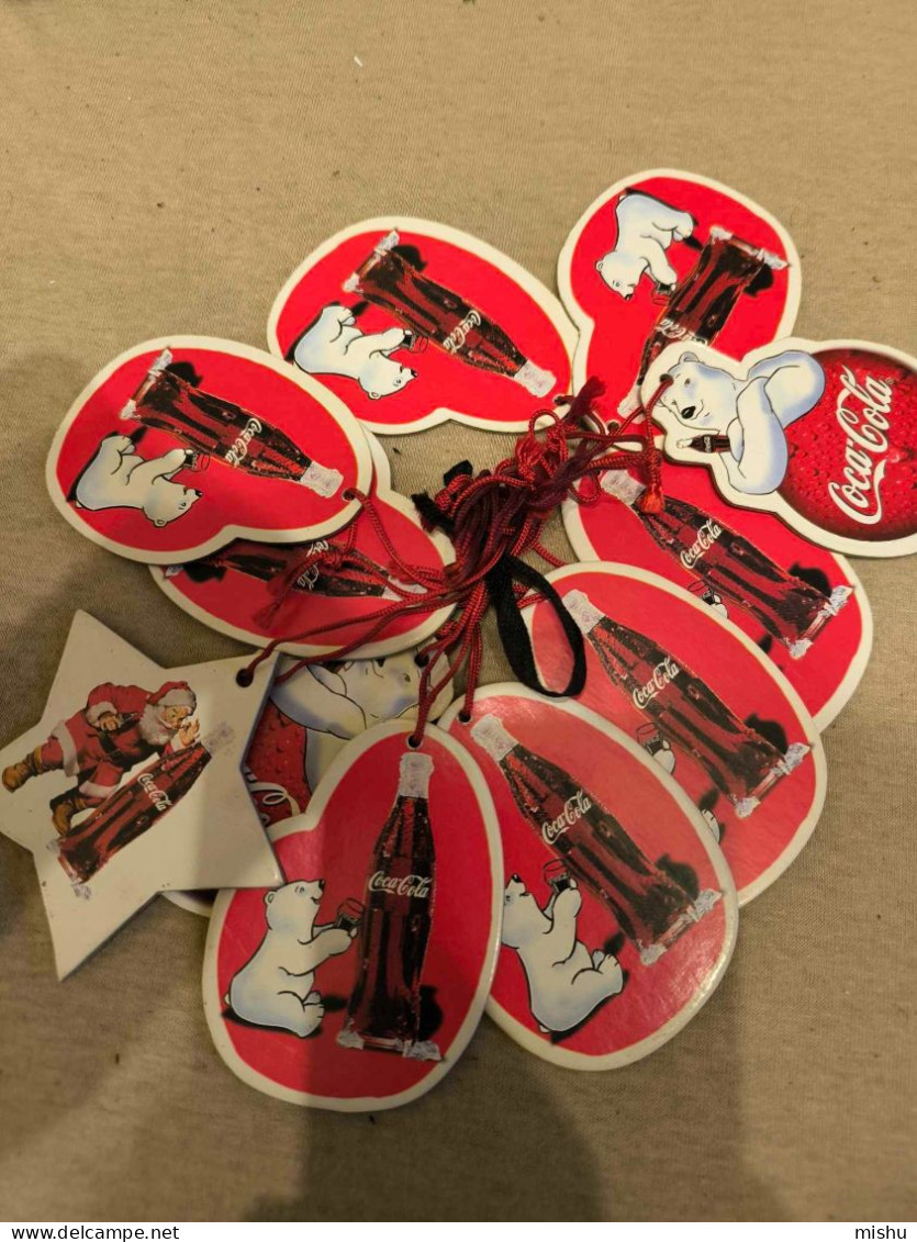 Collection Lot 11 Pieces Old Christmas Decorations, COCA COLA - Haushaltsartikel