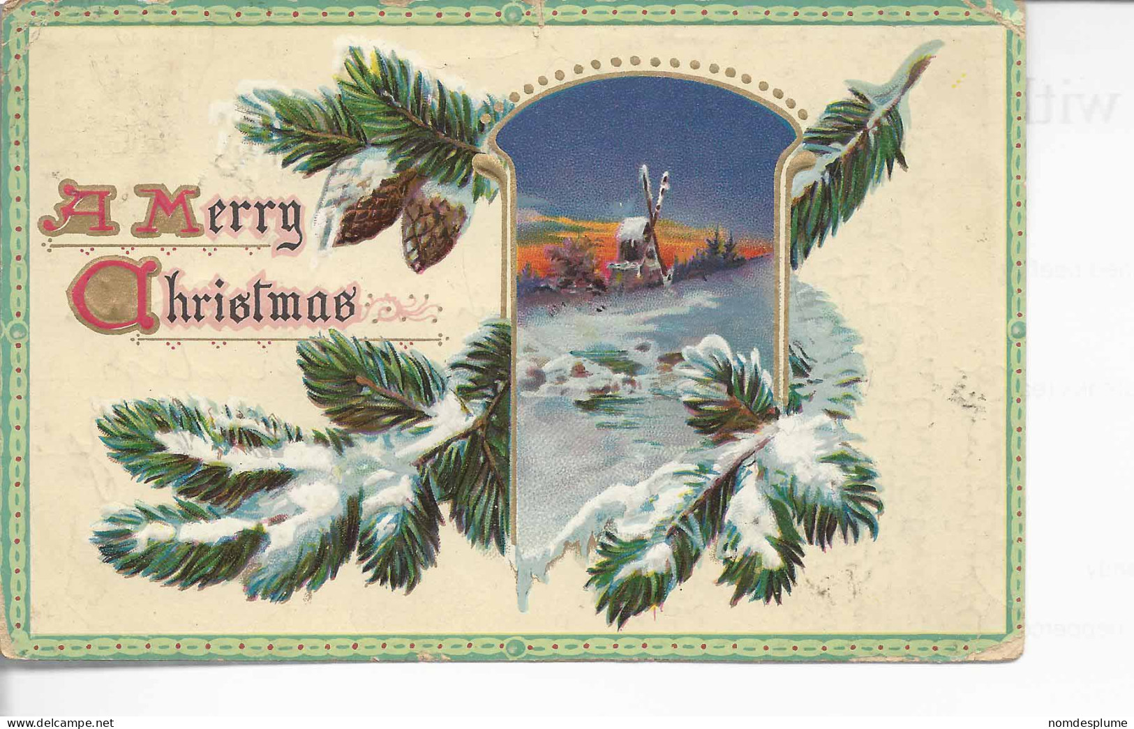 26288) Canada Ontario Closed Postmark Cancel Postcard Christmas - Covers & Documents