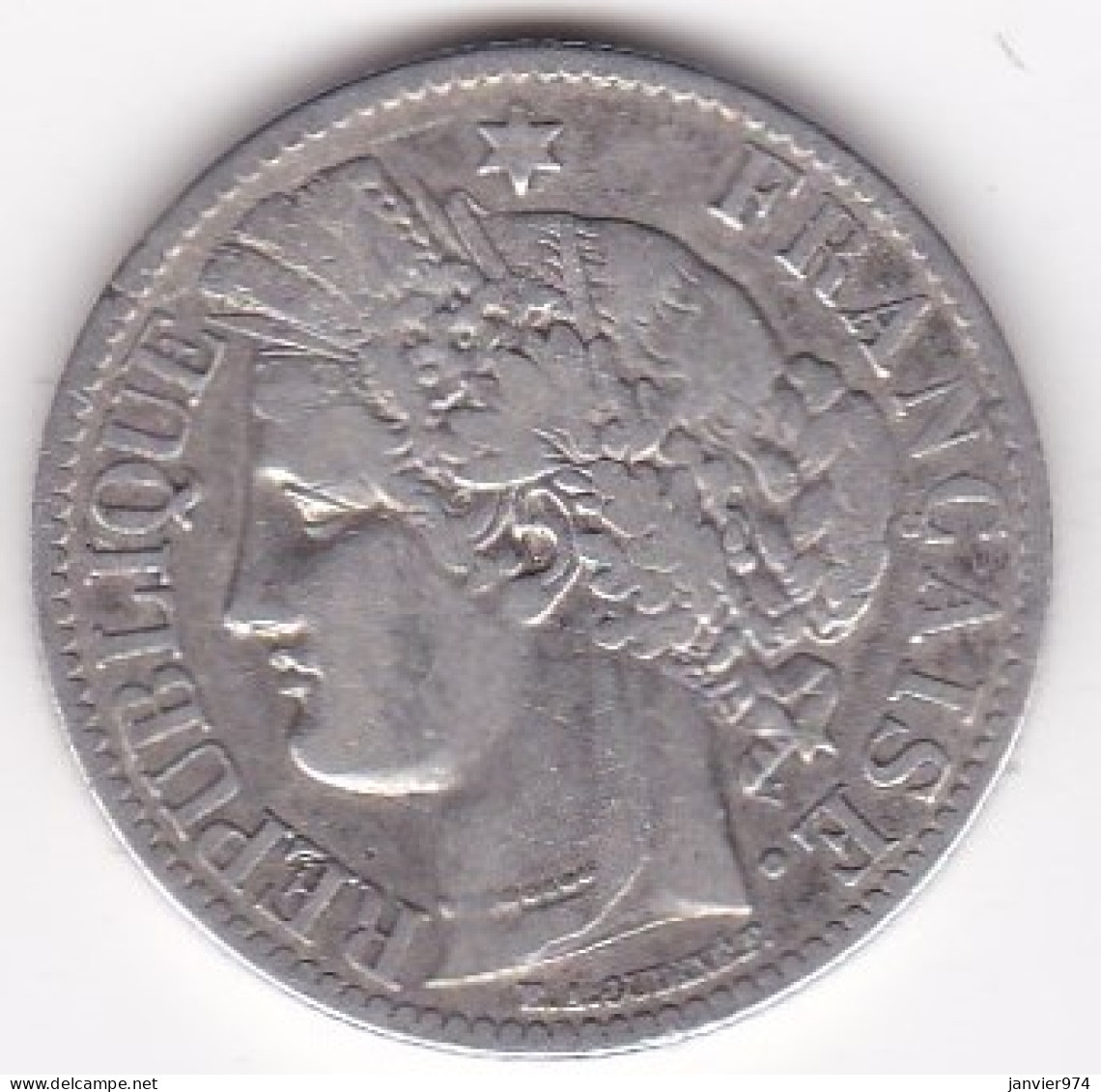 2 Francs Cérès 1871 A Paris , Grand A , En Argent - 1870-1871 Gouvernement De La Défense Nationale