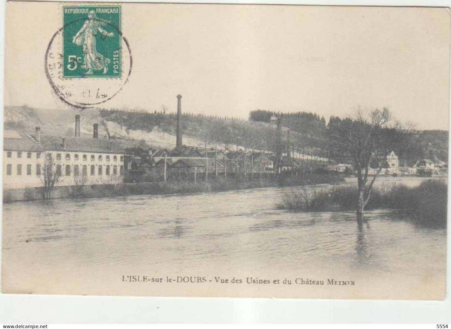 25 L Isle Sur Le Doubs  Vue Des Usines Et Du Chateau Meiner - Isle Sur Le Doubs