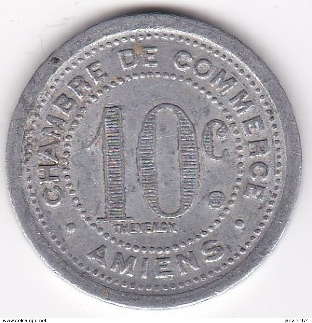 80. Somme. Amiens. Chambre De Commerce. 10 Centimes 1921 , En Aluminium - Notgeld