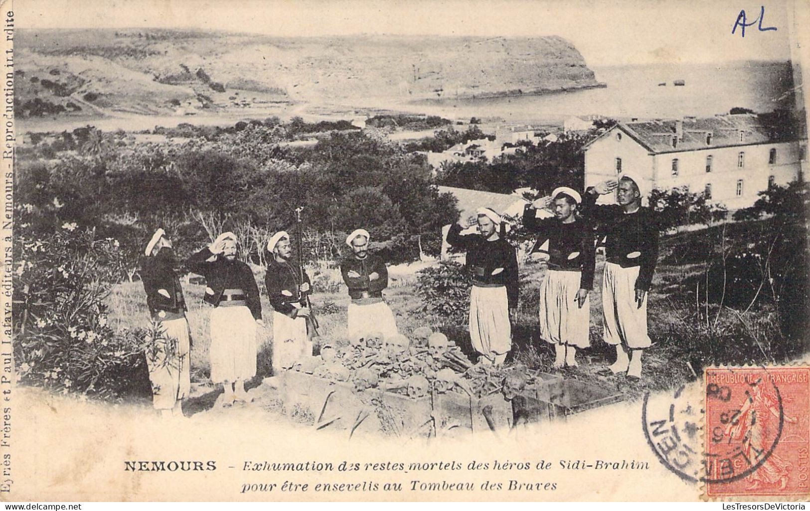 Algérie - Nemours - Exhumation Des Restes Mortels Des Héros De Sidi Brahim - Carte Postale Ancienne - Autres & Non Classés