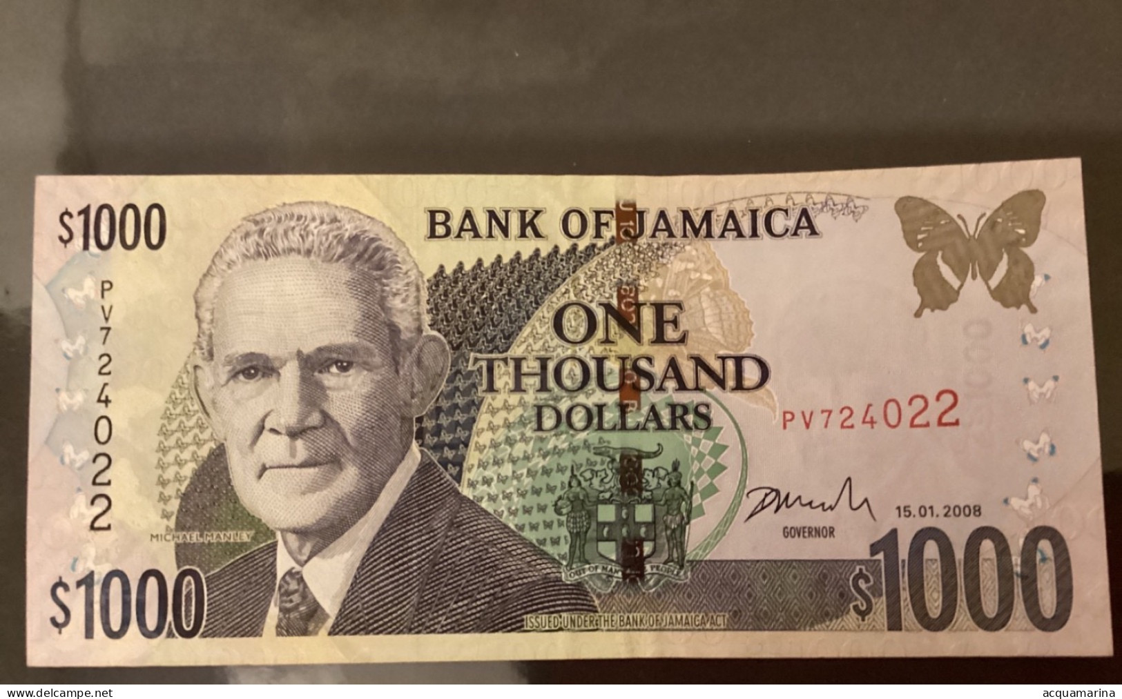 BANK Of JAMAICA - 1000 DOLLARS 2008 UNC - Jamaica