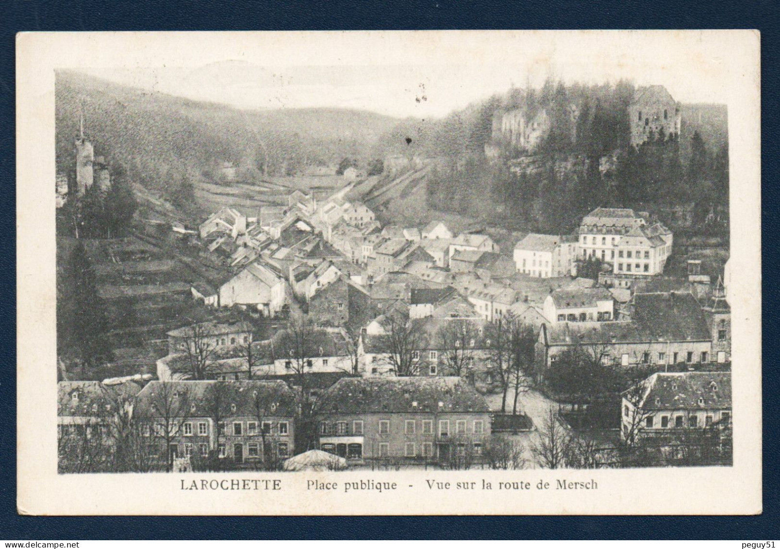 Luxembourg. Larochette. Place Publique. Vue Sur La Route De Mersch. 1922 - Larochette