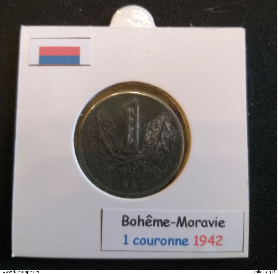 Pièce De 1 Koruna De 1942 (protectorat De Bohême-Moravie) - Czech Republic