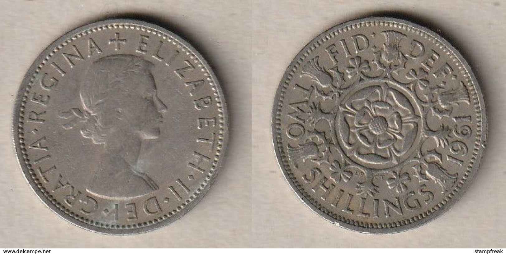 00965) Grossbritannien, Florin 1961, Elisabeth II - Sonstige & Ohne Zuordnung