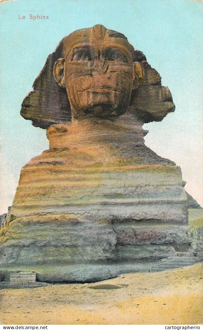 Postcard Egypt Sphinx - Sphinx