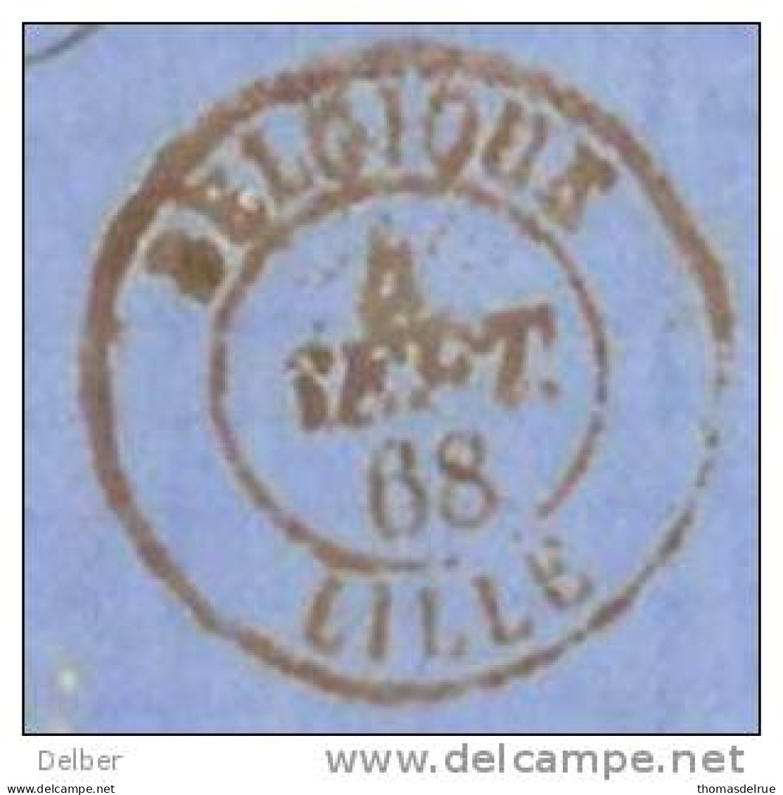 _ik757: Volledige Brief:  N°18: Ps: 363: TOURNAI > LILLE NORD F=grenstarief< 30km+Dc:BELGIQUE LILLE & FRANCE PAR TOURNAY - 1865-1866 Profile Left